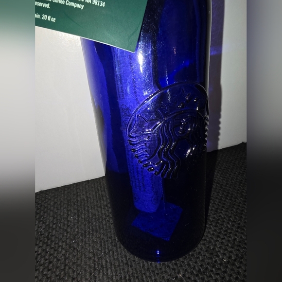 Starbucks NWT blue glass water bottle. - Picture 13 of 16
